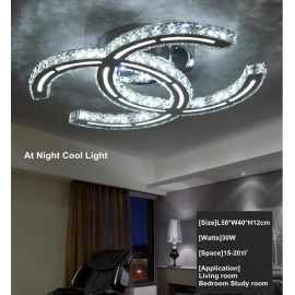 Crystal modern led ceiling lights for living room  Indoor LED Ceiling Lamp Lighting Fixture 